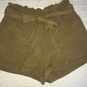 Lucky Brand Linen Paperbag Shorts